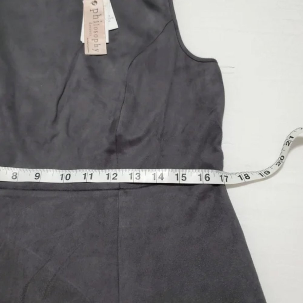 PHILOSOPHY FAUX LEATHER SHEATH DRESS - SIZE 6 - Picture 12 of 13